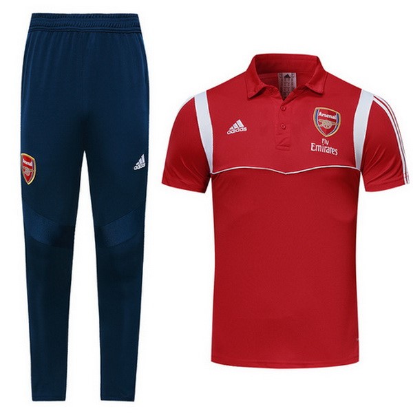 Polo Conjunto Completo Arsenal 2019 2020 Rojo